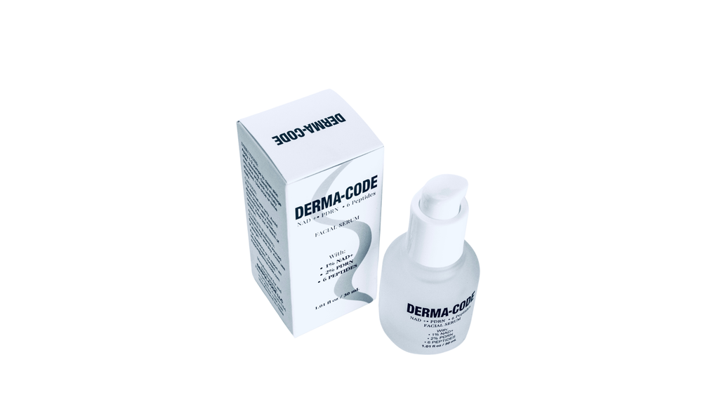DERMA-CODE™ NAD+ • PDRN • 6 Peptide SERUM - 1.01 fl oz (30ml) Airless Pump