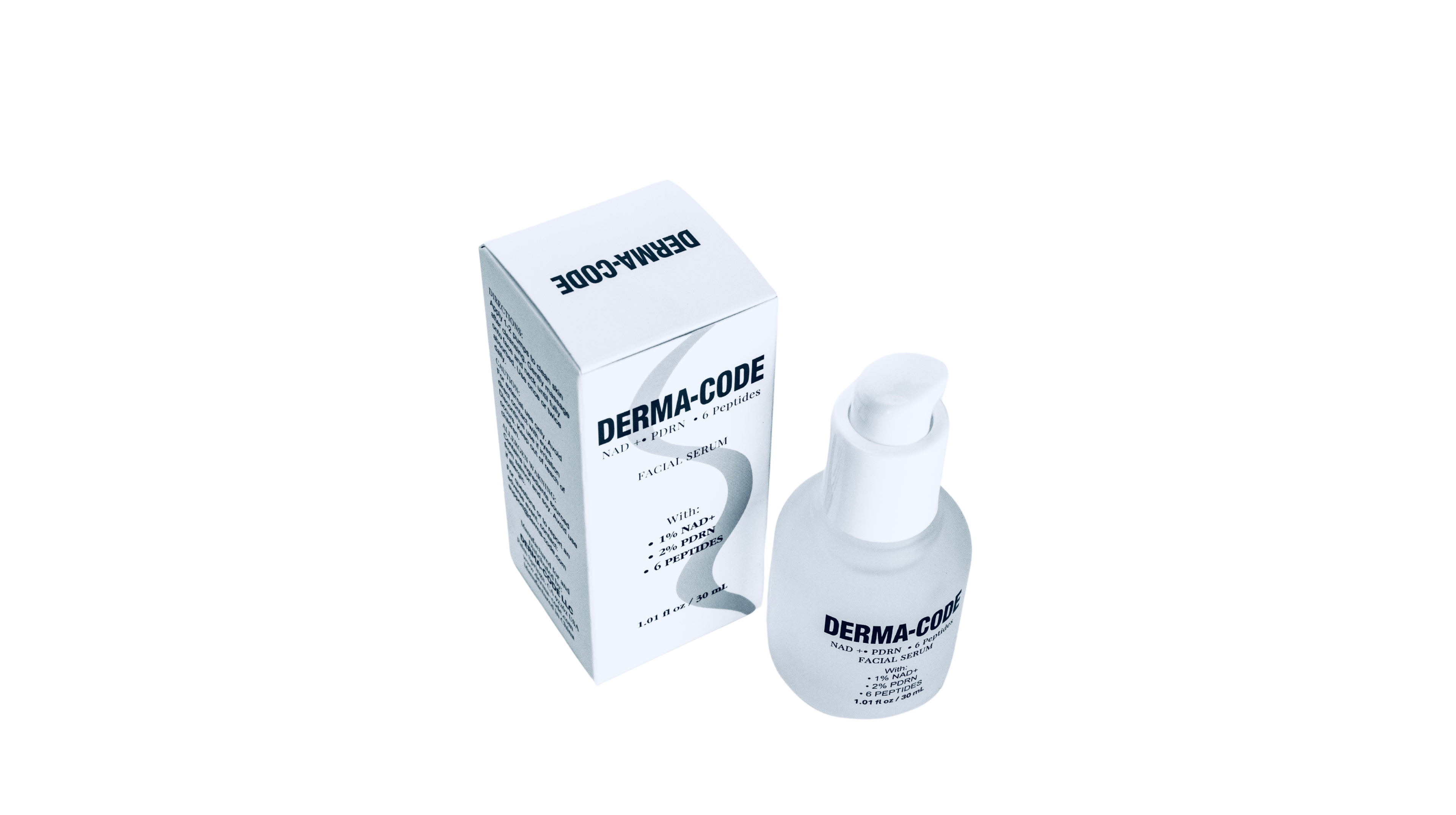 DERMA-CODE™ NAD+ • PDRN • 6 Peptide SERUM - 1.01 fl oz (30ml) Airless Pump