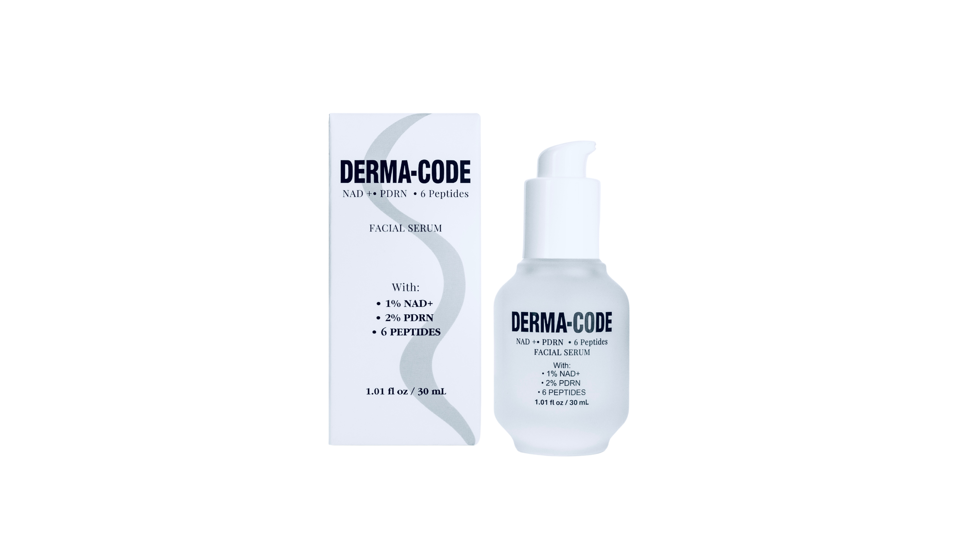 DERMA-CODE™ NAD+ • PDRN • Peptides Synergy Duo: Serum (1.01 fl oz) + Moisturizer (1.7 oz)