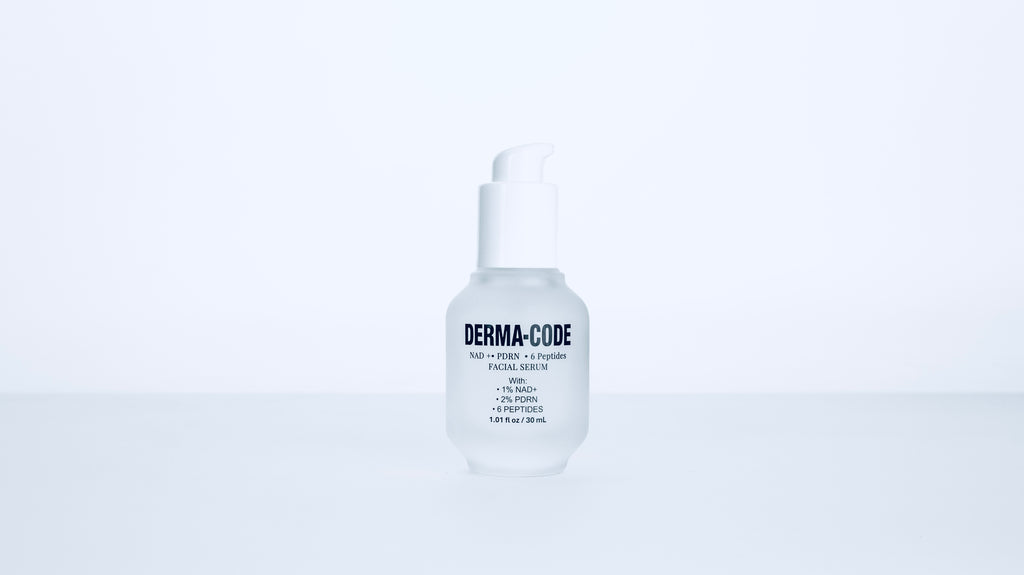 DERMA-CODE™ Pulse Serum — 2% PDRN, 1% NAD+, 6 Peptides facial serum, 30ml airless pump bottle